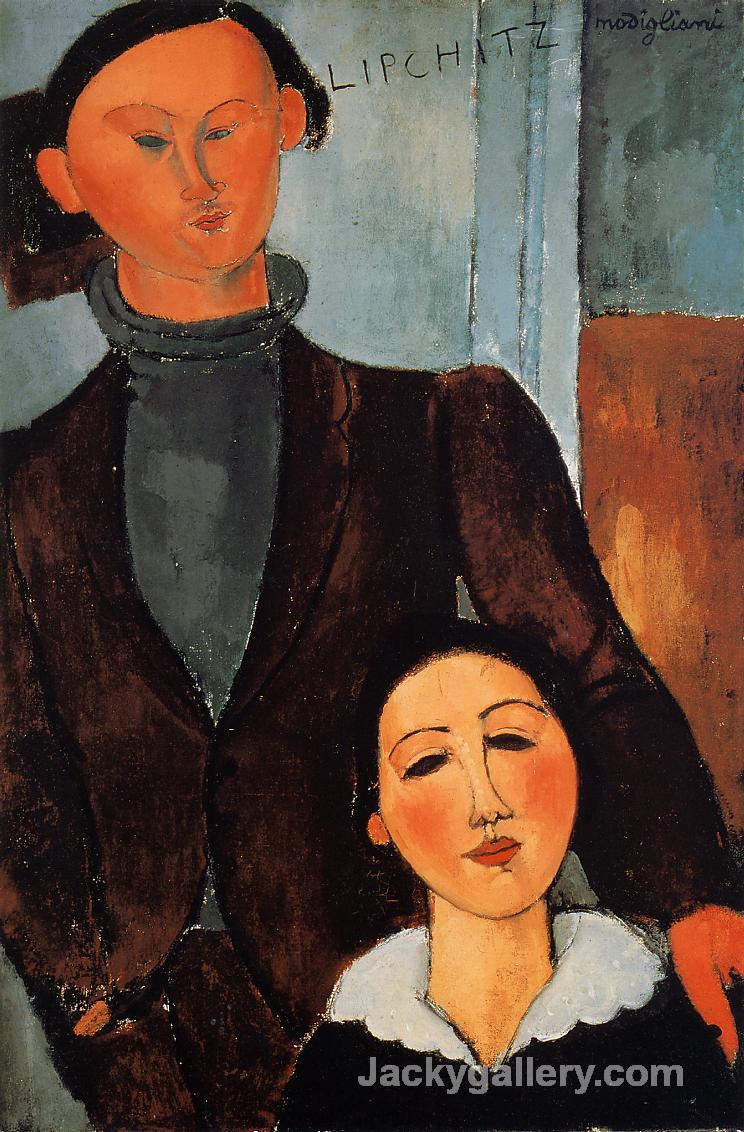 Jacques and Berthe Lipchitz by Amedeo Modigliani paintings reproduction